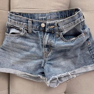 Old Navy Kids Distressed Denim Shorts with Adjustable Waist